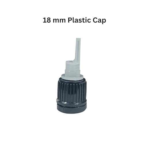 RTWARE 50 ml Amber Round Empty Glass Bottle with Euro Dropper and Black Cap (Pack Of 12), Refillable, Reusable for Essential Oils, Blends, Diy Perfumes, Homeopathy And Medicine