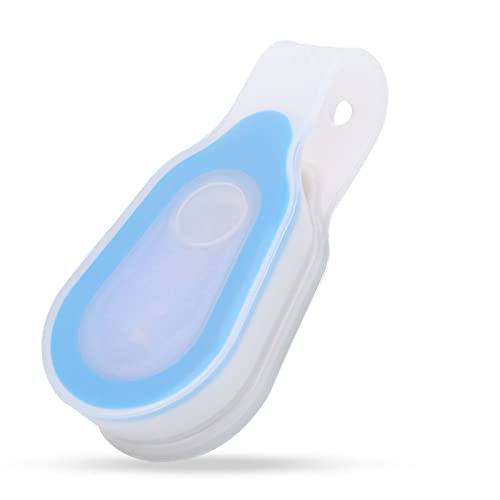 plplaaoo Clip on Flashlight,Running Light,Hands Free Clip on Torch,Silicone Night Cycling Safety Warning LED Flash Light Lamp for Camping Dog Walking Running Emergency Activities(Blue)