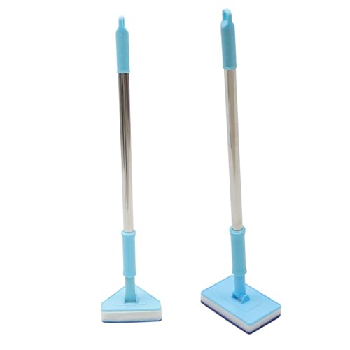 BESPORTBLE Aquarium Fish Tank Cleaning Brush Tool 2 Pcs Telescopic Sponge Brush Scrubber Long Handle Non-Slip for Easy Cleaning Perfect for Freshwater and Saltwater