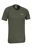 Mountain Warehouse Aero II Mens Short Sleeve Top - T-Shirt, Lightweight Tee Shirt, Breathable Top - for Spring Summer, Gym, Sports, Outdoor Dark Khaki 4XL #4