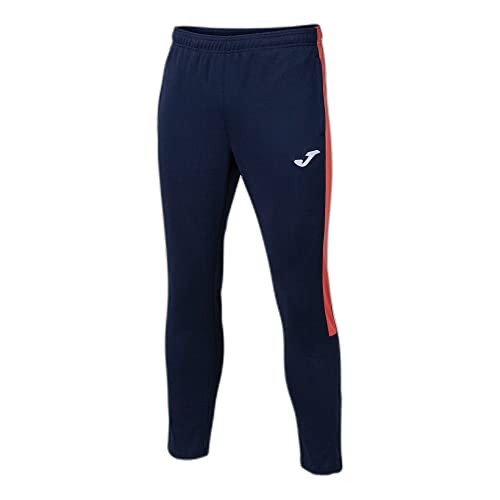 Joma Hombre Pantalón Deportivo, Marino/Naranja Flúor, M