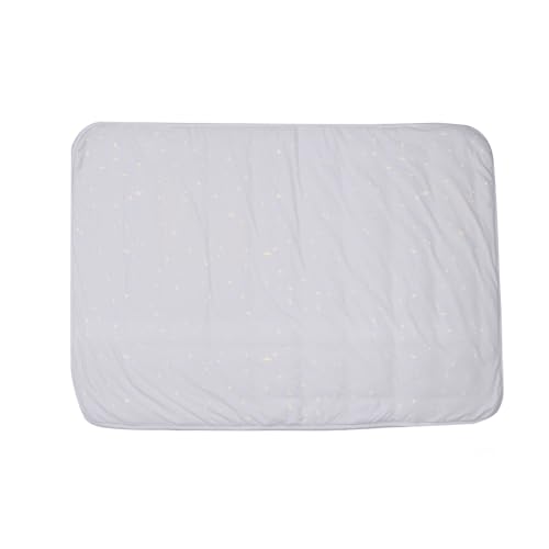 Image of 1.0 TOG Soft Baby Quilted Blanket - Lightweight and Breathable, Ideal for Newborns and Toddlers, 30 inch x 40 inch, Machine Washable, Fog with Stars