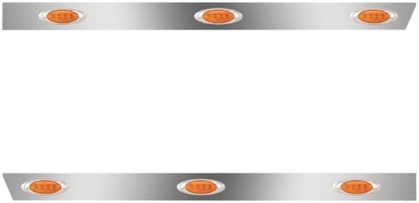 Technical Precision Replacement for Peterbilt 379 Year 2000 4 INCH Stainless Steel Extended CAB Panels