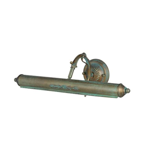 Lindby Wandlampe Bilderleuchte antik Metall Grünspanoptik, Wandleuchte 2x...