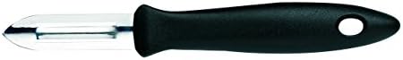 Fiskars Prasa do czosnku z wyjmowaną wkładką, tworzywo sztuczne, długość: 20 cm, czarny/srebrny, Essential, 1023793