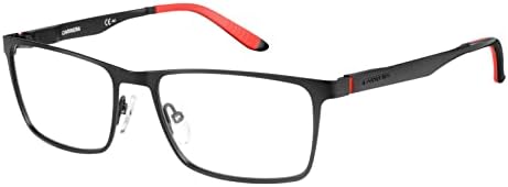 Carrera Men's 8811 Rectangular Prescription Eyewear Frames, Matte Black, 55mm, 17mm