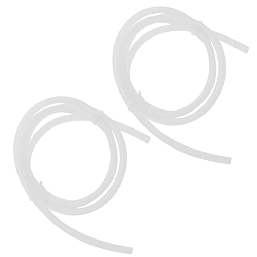 GLEAVI 2pcs Ptfe Tube for 3d Printer, 4mm Id X 6mm Od, Smaller Coefficient of Friction and High Through-voltage, Rigid T