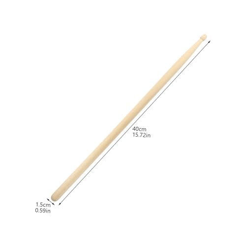Baquetas de madera maple para batería 41 cm 15 mm diámetro miniatura 2