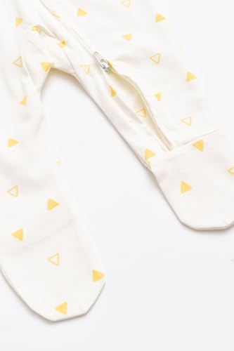 Image of monica + andy Double Zipper One Piece, 100% Organic Baby Clothes for Girls & Boys, Unisex, Preemie, Newborn & Infant Sizes