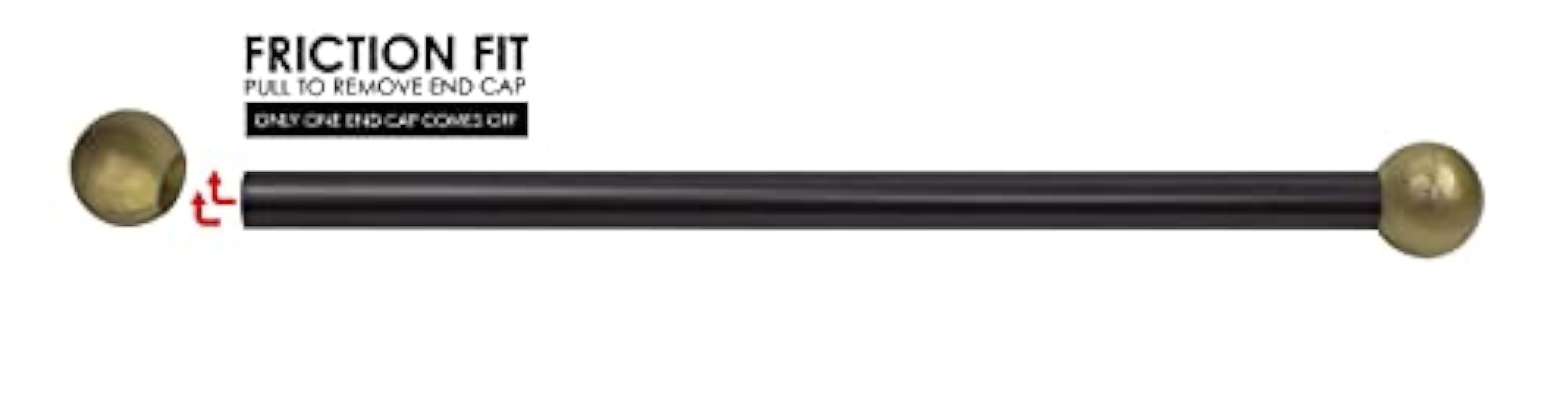 Solus SCA-335BK 15 Cross Arm Ladder Rest Black Bar