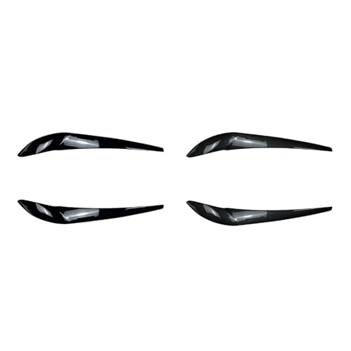 Protection de sourcils de phares noir brillant pour BMW X3 X4 F25 F26 2014-2017