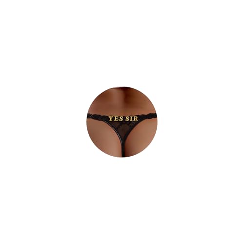 Image of Sexy Underwear for Women Lace Panties Sexy Thong with Funny Rhinestone Letters for Couple Gifts