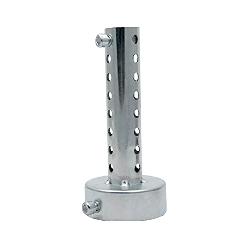 TOTMOX 1PC 60mm Silenciador de escape universal para motocicleta DB Killer Silenciador de escape 60mm - Plata Cover