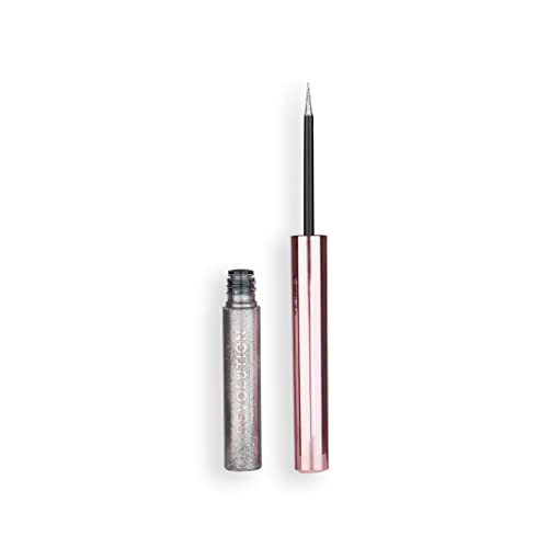 Image of Makeup Revolution Ultimate Lights Chromatic Liner Silver Flash Waterproof Formula, Eye Liner Makeup