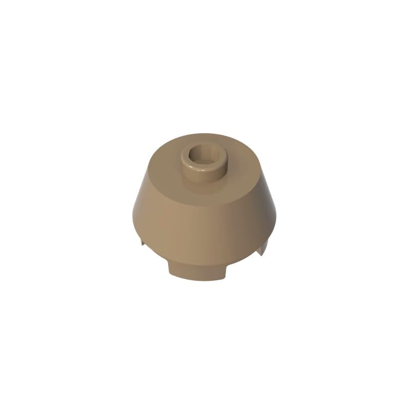 XYEIUGO 98100 Round Brick Round 2x2 Truncated Cone, Dark Tan, 50 PCS โ image 1