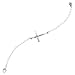 Silpada 'Find Peace' Horizontal Cross Link Bracelet in Sterling Silver, 7.5