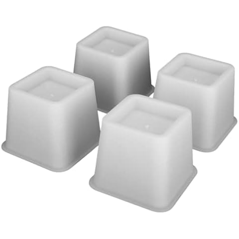 Bed Riser 10cm Erhöhung Füße 4St Möbelerhöhung Betterhöhung stuhlerhöhung Beine Lifter Elefantenfüße Cover