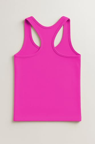 Image of Kurve Premium Girls Seamless Supersoft Wide Strap Comfortable Racerback Tank (Made with Love in The USA)