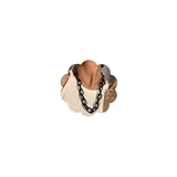 JWICOS Long Acrylic Chunky Necklace for Women Cute Link Paperclip Chain Collar Necklace for Women Gifts (Black)