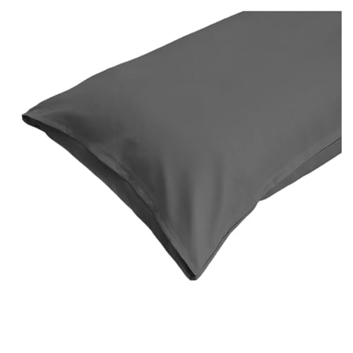 Brushed Fabric Pillowcase, Soft and Delicate, Reactive Printing and Dyeing, Colorfast, 4 (Deep Grey,51x76cm)