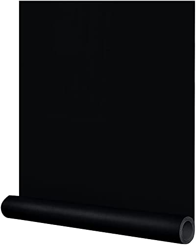 SUNBIRD Self-Adhesive Wallpaper Color Decorative Solid Peel And Stick Removable Vinyl Film Old Furniture Decor Waterproof Kitchen Contact Paper(24 X 98 Inch,Matte Black) (B09RP3C6K2) Amazon Price History, Amazon Price Tracker
