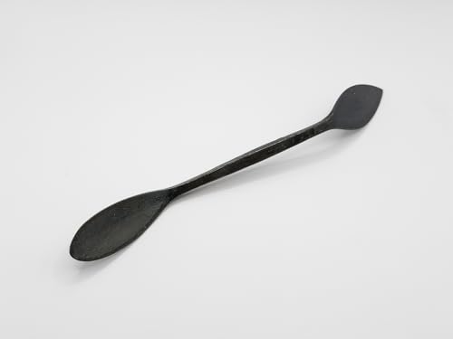 Lanzette für Sandformbau, Profi Werkzeug zum Bau von Gussformen mit Formsand, Modellierwerkzeug, aus robusten Stahl (Löffellanzette, Gesamte Länge: 220 mm)