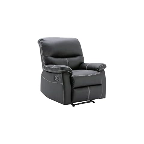 Vente-unique - Relaxsessel - Kunstleder - Schwarz - Canby Cover