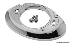 Mira Excel Genuine Mixer Shower Oval Backplate Assembly - Chrome - 451.88