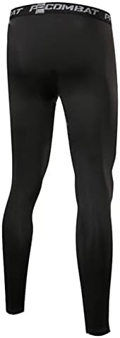 HYCOPROT Men's Compression Pants Athletic Tight,Leggings Base Layer Bottoms for Running Workout Sports Yoga Basketball, Black, X-Large