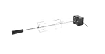 CosmoGrill Rotisserie Spit Grill Skewer Battery Powered Motor for Gas Barbecue (Platinum 4+2 & Premium Black 4+1)