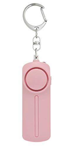 Self Defense Personal Alarm Siren- 130 dB Loud Emergency Alarm Keychain with LED Light- Security Personal Protection Devices for Women Girls Kids and Elderly (Pink)