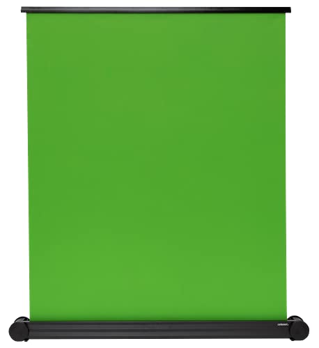 celexon tragbare Mobile Chroma Key Green-Screen Rückwand Hintergrund Leinwand- Broadcast, Videocontent- schneller Aufbau- inkl. Tragegriff- 150x180cm Cover