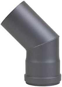 Pelletofen Rohrbogen 80 Mm Durchmesser - 50 Cm Lang, Stahl, Mattschwarz Pelletofen Rohrbogen 80 Mm Durchmesser - 50 Cm Lang, Stahl, Mattschwarz