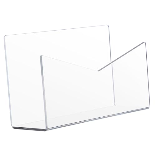 FIXOSHEE クリアアクリル製レターオーガナイザー 多機能デスクメール収納スタンド 書類 封筒整理用 軽量か丈夫で実用的なファイルホルダー