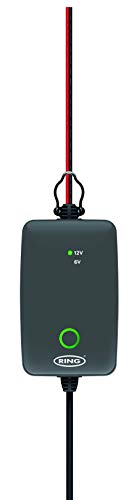 RING RSC701 Smart Maintenance Car Battery Charger 12V, with 6V Motorcycle Maintenance Charger Setting, for START/STOP, lead acid, calcium, AGM and EFB batteries