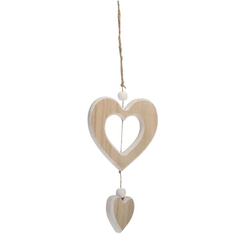 Goiern Herz Deko Holz Anhänger Hängende Dekoherz Fensterdeko Dekoanhänger Geschenk, Holzherzen