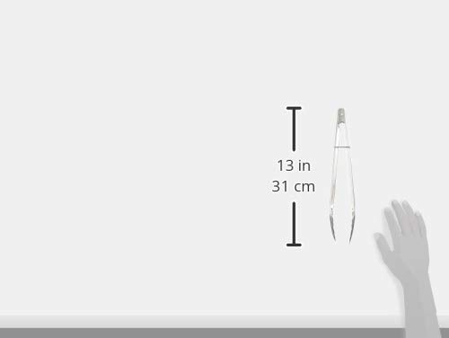 Chef Craft Set Of 2 (1-9" & 1-12") Stainless Steel Clam Shell Food Service Tongs With Sliding Rings. Quality Construction, Dishwasher Safe, Silver #TOP3