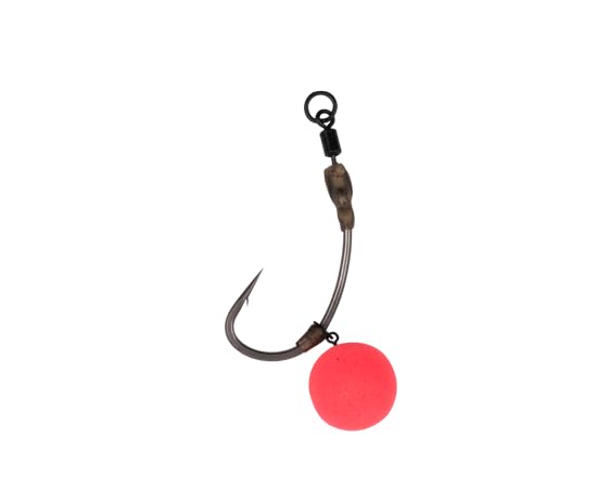 Avid Carp Outline Flecktone Ronnie Sleeve Kit Qty 10 | Carp Fishing Ronnie Rig Kit | Quick and Easy to Use | Streamlined and Durable | Hook sizes 4-6 | Green with Camo Flecks | Code A0640106
