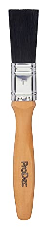 ProDec 1 inch Craftsman Trade Professional Mixed Bristle Paint Brush for a Smooth Finish Painting with Emulsion, Gloss and Satin Paints on Walls, Ceilings, Wood and Metal, 1 25mm