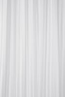 Croydex White Woven Stripe Water-Resistant Textile Shower Curtain,1800 x 1800mm