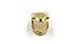 Lingduan 18K Gold Plated Single Top Tooth Grill Cap Gold Plated Small Single Tooth Cap Grillz Hip Hop Teeth Plain Solid Bling Slugs