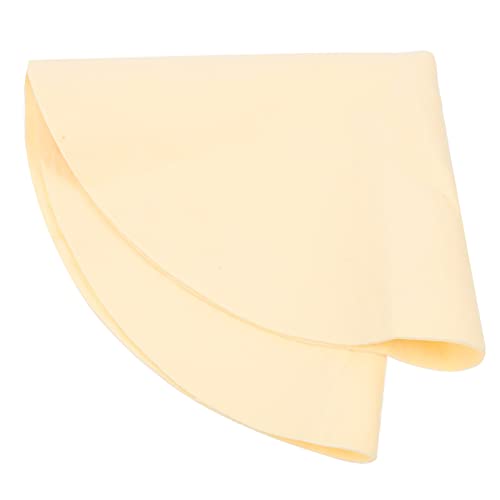 EXCEART Pottery Tools Blanking Padding - Yellow Round Clay Throwing Cloth 31.5 CM Easy Maintenance for DIY Pottery Crafting