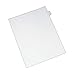 Avery Individual Legal Exhibit Dividers, Allstate Style, D, Side Tab, 8.5 x 11 Inches, Pack of 25 (82166)