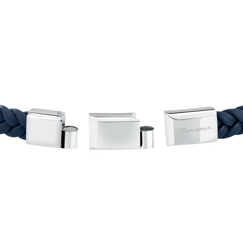 Maserati Bracciale Uomo In Acciaio, Pelle Naturale, Collezione Recycled Leather - JM4249IK03 - 3