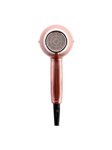Elchim Mini Venetian Rose Gold - Asciugacapelli da viaggio, voltaggio universale, ultraleggero, piccolo e pieghevole; Dotato di un mini concentratore d’aria; mini diffusore incluso nella confezione