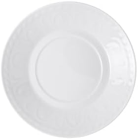 Villeroy & Boch Cellini Breakfast/Cream Soup Cup Saucer, 6.75 in, Premium Porcelain, White
