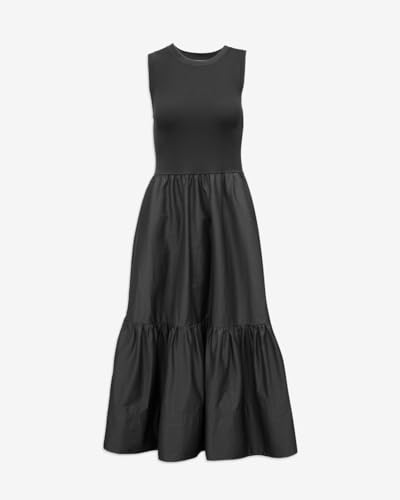 Image of ROYLAMP Women Casual Loose Sundress Sleeveless Smocked Tank Maxi Dress Summer Beach Tiered Long Dresses