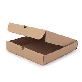 Delisupplies Brown Deli Supplies 100 Pack Of 12" X 12" Pizza Box Takeaway Plain Box Deliciously Hot
