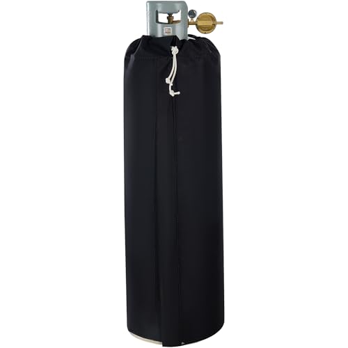 VEVOR Insulated Band Style Gas Cylinder Warmer, Fits 100 lbs Gas Tanks 280W Propane Heater, Fixed Internal Thermostat Max Temp 90 ?, Durable Waterproof Oxford Fabric, UL/FCC Listed