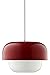 Produktbild Dyberg Larsen - Haipot Dunkelrot Deckenlampe Wohnzimmer - Dusty Red Pendelleuchte - Lampe aus Metall und Rot Opalglas - Hängeleuchte Esstisch & Elegant Zimmer Deko - E27/60W - Dänisches Design